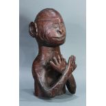 A Papua New Guinea Asmat well carved bust, probably second part 20th C., 17"h x 7"w ; Provenance: