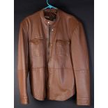 John Varvatos leather jacket, M/L