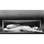 Ruth Bernhard (American, 1905-2006), "In the Box, Horizontal," 1962, gelatin silver print, pencil