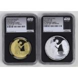 Star Wars Princess Leia Niue Gold/Silver Set Star Wars classic 2016 Niue Gold $250 and Silver $2