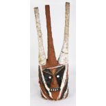 A Ceremonial Vanuatu hat mask, Namba people on Malekula Island in the South Pacific islands