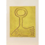 Sergio Gonzales Tornero (Chilean, b. 1929), "Portable Foot," 1967, color etching, pencil signed