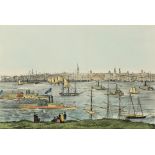 Currier & Ives (Publishers) (American, Established 1834-1907), "View of New York from Brooklyn