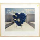 William Greiner (American, b. 1957), "Blue Heart, Houma, LA," 1989, chromogenic print, overall (with