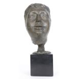 Carmelo Cappello (Italian, 1912-1996), "La Testa di una Donna," bronze sculpture, signed lower left,