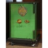 George Price LTD. Bankers Engineers safe, Wolverhampton, England, having green painted metal case