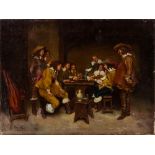 Ferdinand Victor Leon Roybet (French, 1840-1920), "Musketeers in the Tavern," oil on canvas,