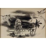 Yasuo Kunyoshi (Japanese/American, 1889-1953), Cuba Series, circa 1940, ink and pencil on paper,