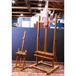 (lot of 2) Adjustable artist's easels