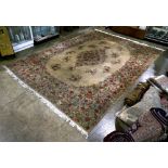 Persian Kerman carpet, signed, 13'7" x 16'2"