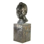 Pal Kepenyes Robin Leach bust, the portrait of a young gentleman depicted with flowing locks, and