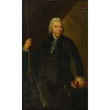 Dutch School (18th century), Portrait of a Gentleman, oil on canvas, label with name "J. Hendriks-