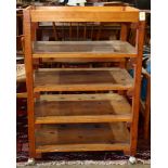 American Craft style Harrison Apothecary shelves, 38"h x 27"w x 18"d