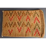 A Northwest Plateau American Indian Nez Perce cornhusk bag, early 20th Century, Columbia River