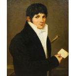 European School (early 19th century), Portrait of a Gentleman, oil on canvas, unsigned, canvas: 28.