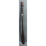 A Papua New Guinea pole club without wrist wrap, 49"h; Provenance: Richard I.M. Kelton Collection,