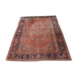 A Persian Sarouk carpet, 8'11" x 11'7"