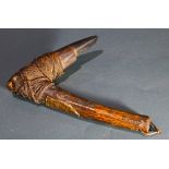 An Oceanic carving adze, superb and long-used, island uncertain, 12"l, Provenance: Richard I.M.