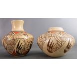 (lot of 2) Southwest Adella Namepeyo ceramic vessels