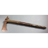 An American Eastern Woodlands Indian presentation pipe tomahawk, Ohio Valley or Great Lakes,