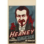 American School (20th century), "Heaney the famous Magician in Person and his Company," vintage