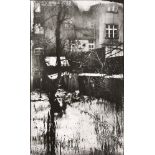 Josef Sudek (Czech, 1896-1976), "The Windows of My Studio II," gelatin silver print, unsigned, sheet