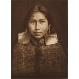 Edward Curtis (American, 1868-1952), "Tsawatenok Girl," 1914, photogravure on paper, titled lower