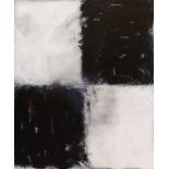Untitled (Black and White), 2003, oil on canvas, signed indistinctly and dated verso, canvas (