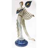 Erte (French, 1892-1990), "Tanagra," 1988, bronze sculpture, signed on base, edition 205/580,