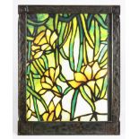 A Tiffany Studios Modeled pattern patinated bronze picture frame, stamped verso "Tiffany Studios New