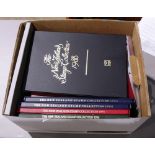 Australia & New Zealand Stamp Year Sets: 22 deluxe year book collections in slip cases with mint