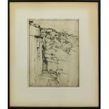 Ernest D. Roth (American, 1879-1964), "Assisi," 1914, etching, pencil signed and dated lower center,