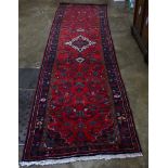 Persian Hamadan runner, 3'9" x 14'10"