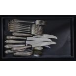 (lot of 18) A Wallace Mozart sterling silver flatware service, consisting of (6) dinner forks 8.