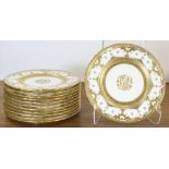 A group of Coalport porcelain dinner plates