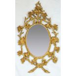 A George III giltwood mirror, second half 18th century
