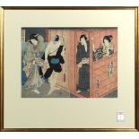 Japanese Woodblock Print, Toyokuni