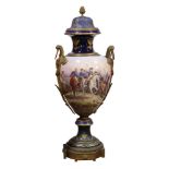 A Monumental Sevres Napoleonic porcelain urn
