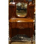 Late Victorian oak vanity circa 1900