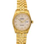Rolex Datejust 18k yellow gold wristwatch REF: 16238