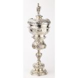 An Austro-Hungarian covered silver wine goblet