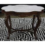 Victorian turtle top parlor table