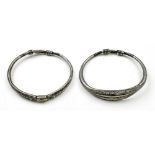 (Lot of 2) Silver bracelets