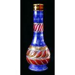 A Bohemian glass vase