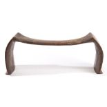 A Tonga, Polynesia neckrest of curvaceous shape