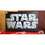 Star Wars light up decorative wall sign