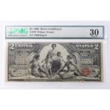 United States $2 1896 Silver Certificate Educational Note