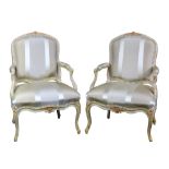 A pair of period Louis XV fauteuils circa 1750