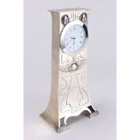 An Art Nouveau sterling silver cased clock