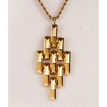 14k yellow gold pendant-necklace